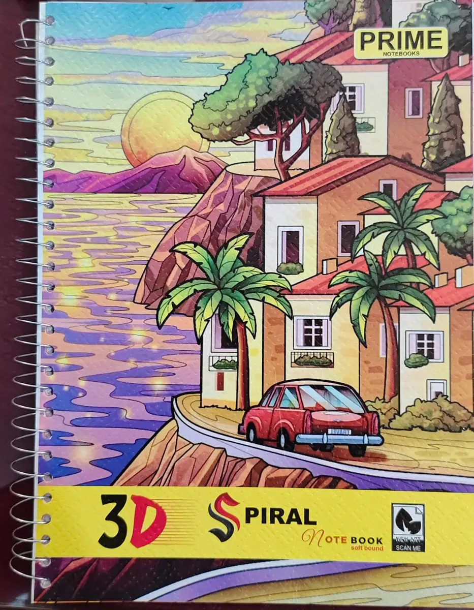 Prime 3D Spiral Notebook